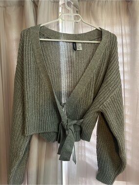 H&M knit wrap sweater NWT